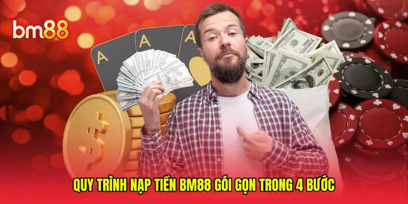 Quy trình nạp tiền BM88 gói gọn trong 4 bước